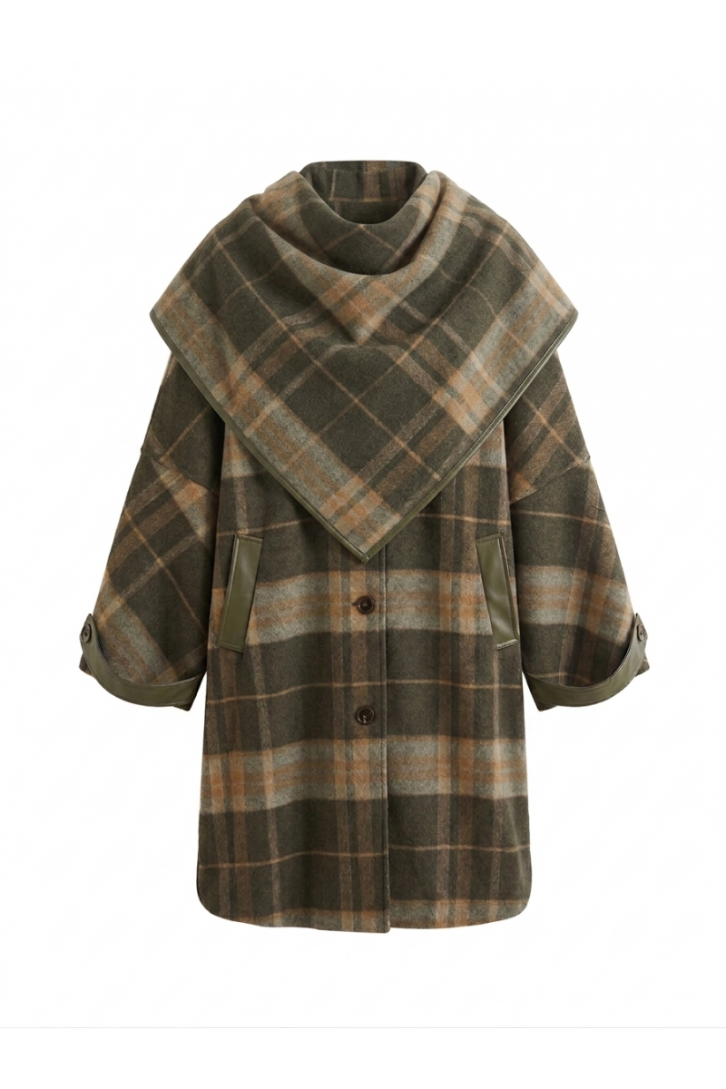 BERENICE - Manteau Tartan