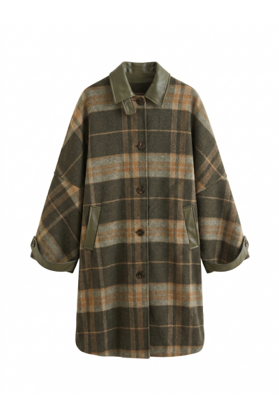 BERENICE - Manteau Tartan (2)