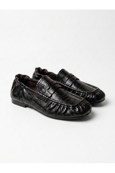 Toral - Mocassin Cuir Peny Noir
