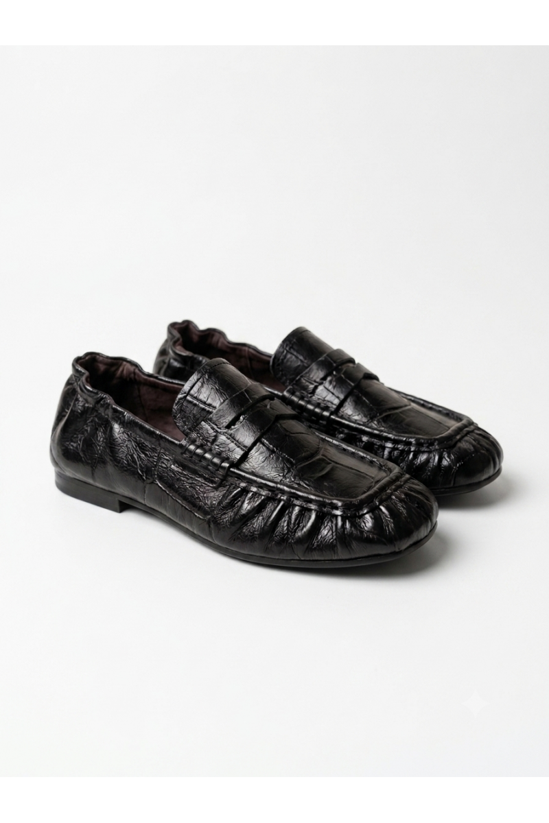 Toral - Mocassin Cuir Peny Noir