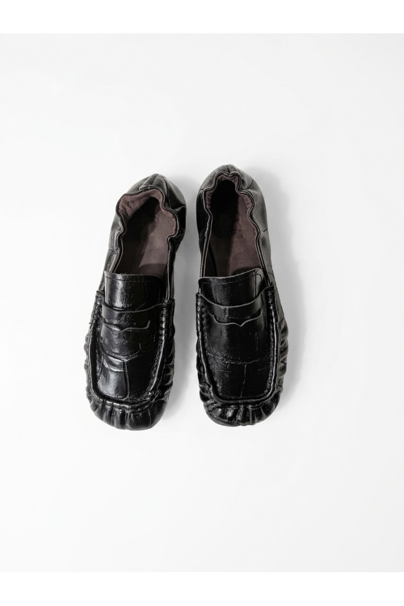 Toral - Mocassin Cuir Peny Noir
