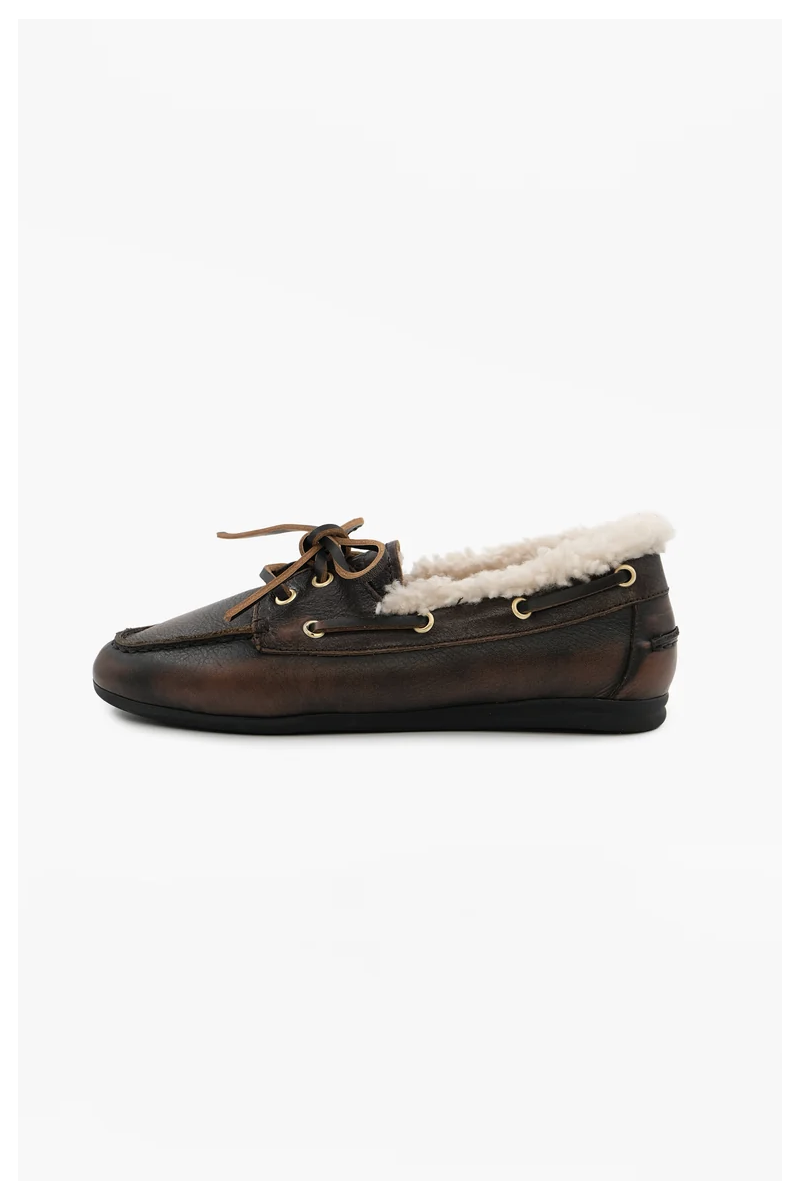 Toral - Mocassin Nahua Marron Fourrure
