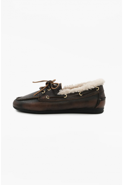Toral - Mocassin Nahua Marron Fourrure