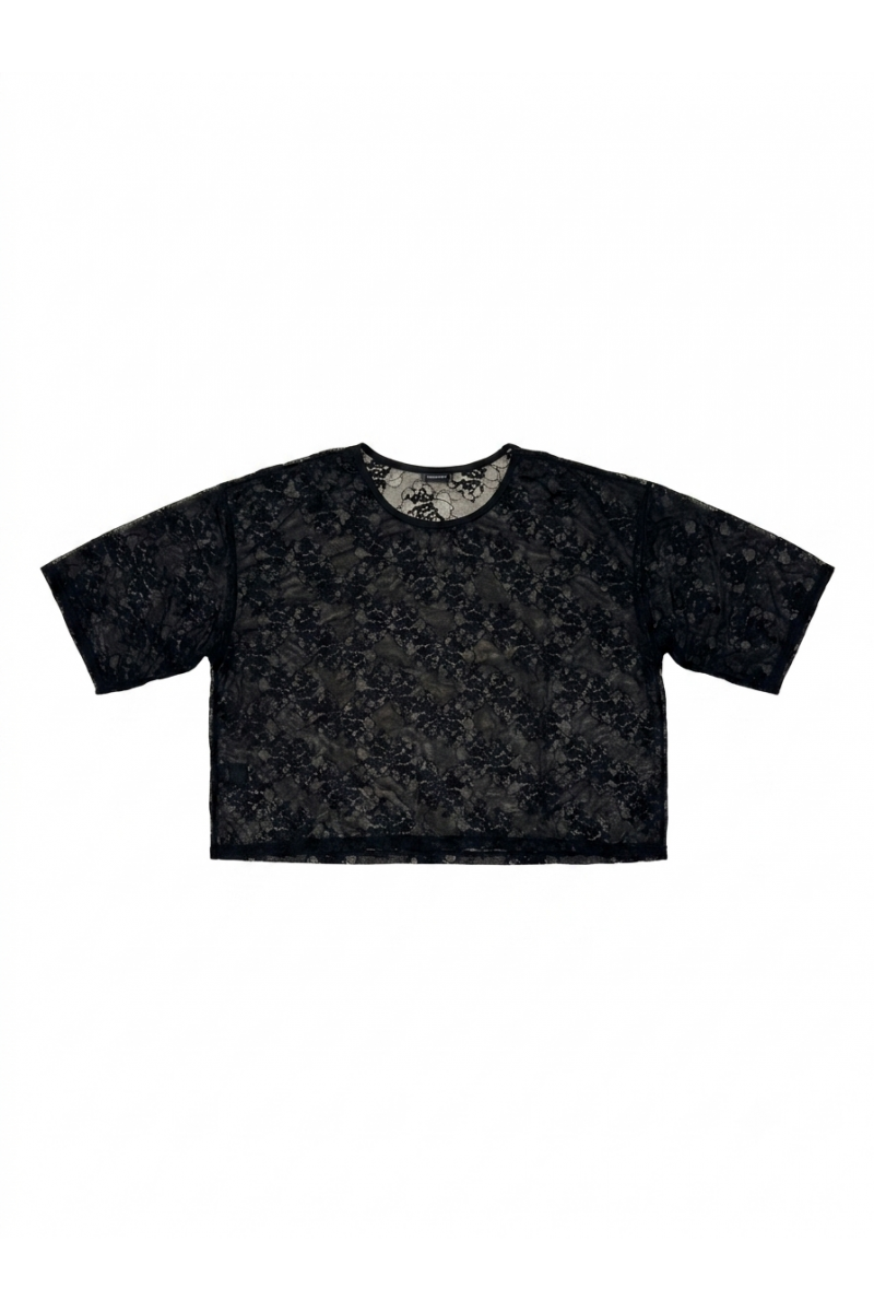 La Nouvelle - Tee Shirt Tiago Black Lace