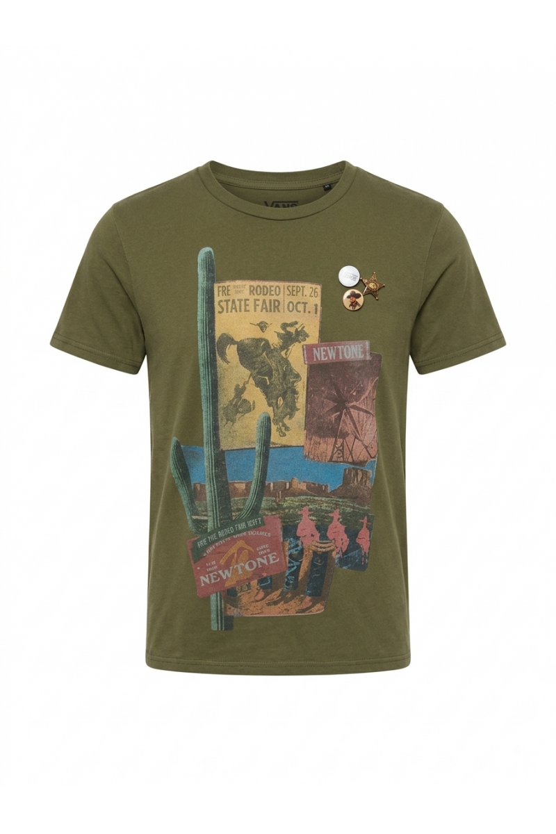 Newtone - Tshirt Starlight Heritage Kaki