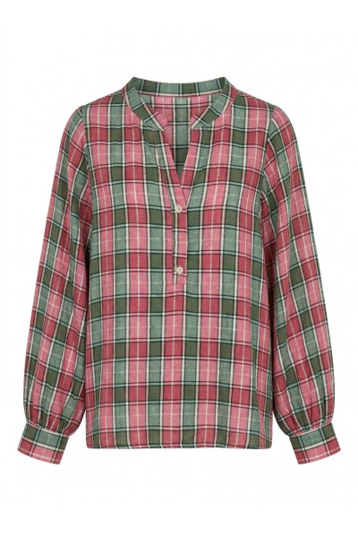 Madone - Chemise à Carreaux Rose
