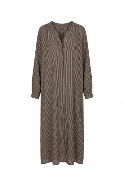  - Robe Rayée Chocolat