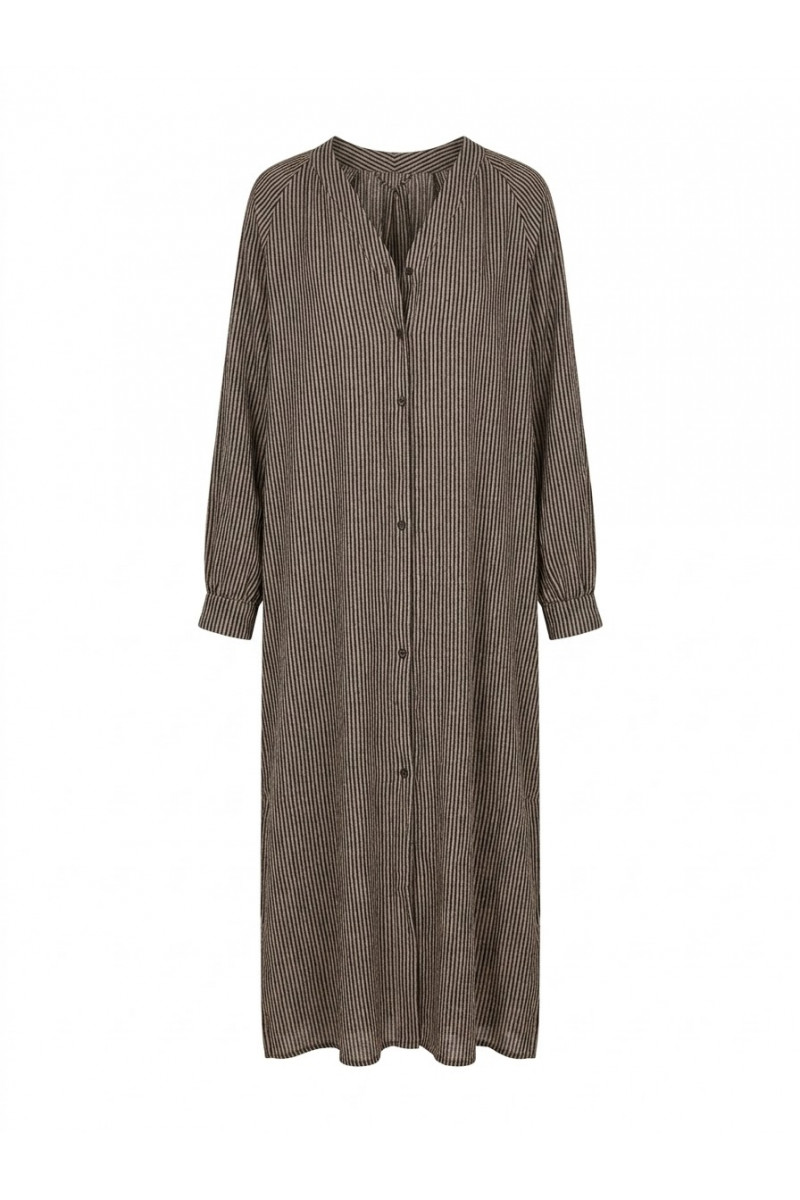  - Robe Rayée Chocolat
