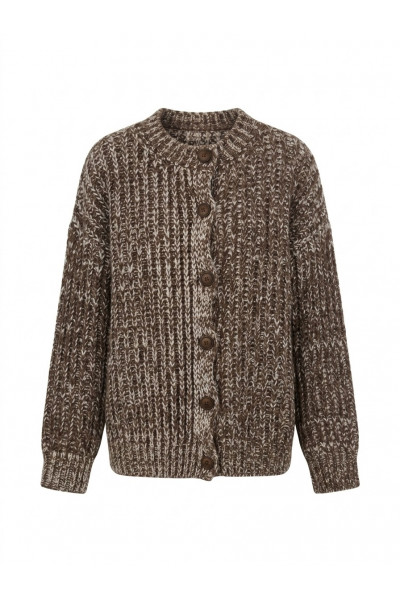  - Gilet Laine Marron