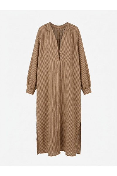  - Robe Rayée Marron
