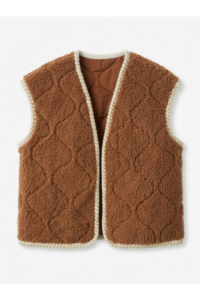  - Gilet Moumoute Marron