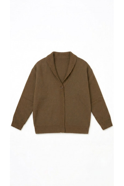 Madone - Gilet Felin Marron (2)