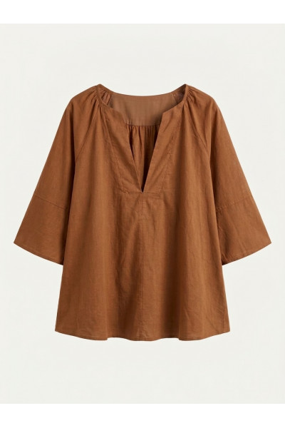  - Top Coton Marron