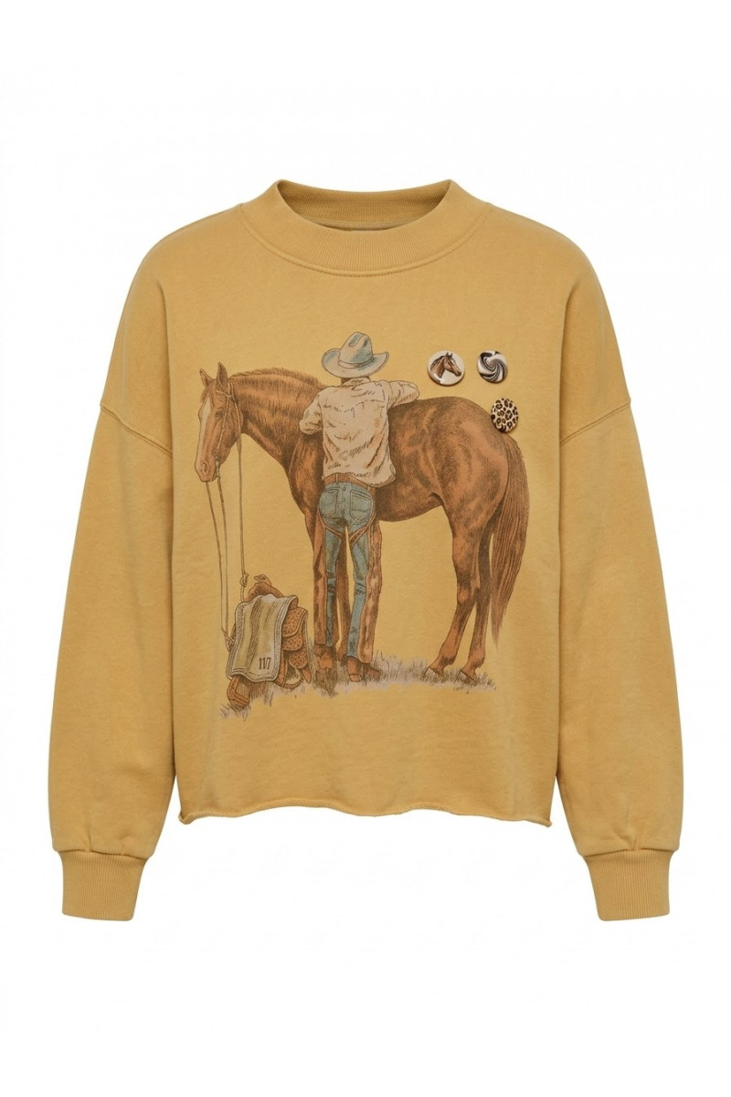 Newtone - Sweatshirt Porter Horse Camel