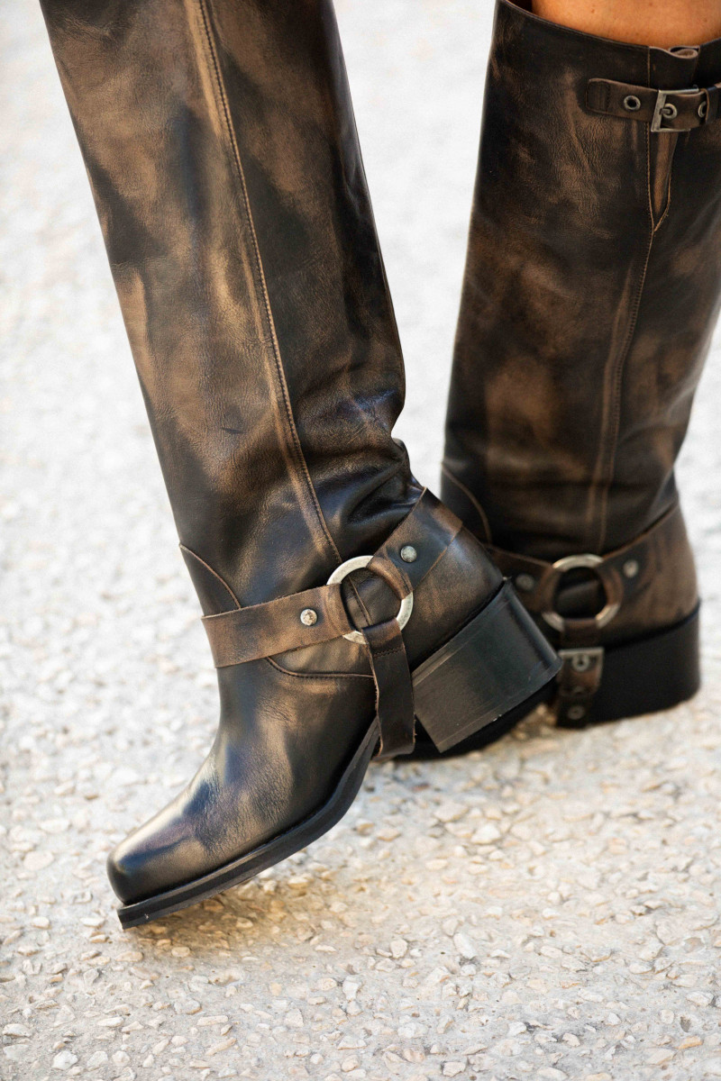 Toral - Bottes Ronnie Laura Dark Taupe