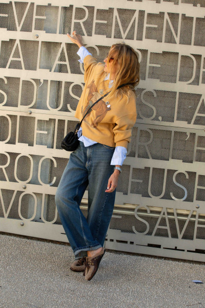 Newtone - Sweatshirt Porter Horse Camel