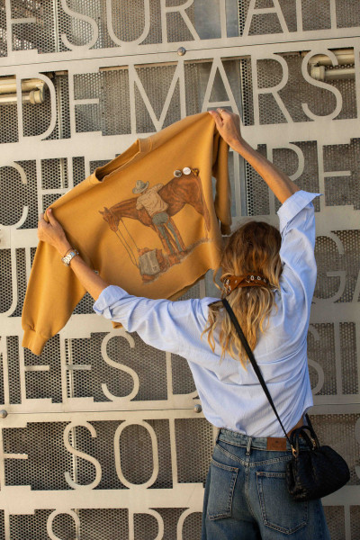 Newtone - Sweatshirt Porter Horse Camel