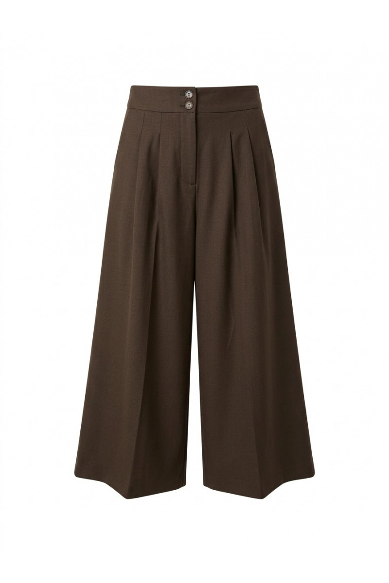Jc Sophie - Pantalon Reed Marron