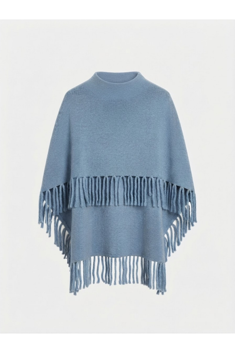 BERENICE - Poncho Marmo Cool Blue