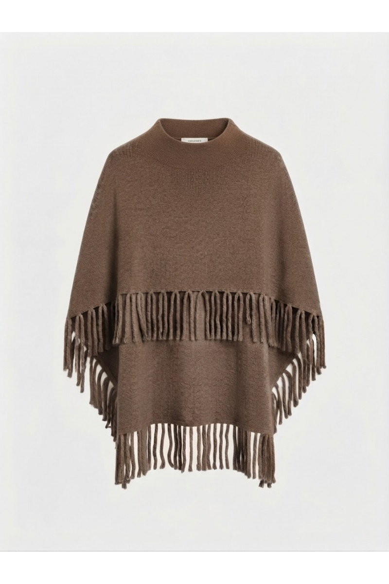 BERENICE - Poncho Marmo Brown