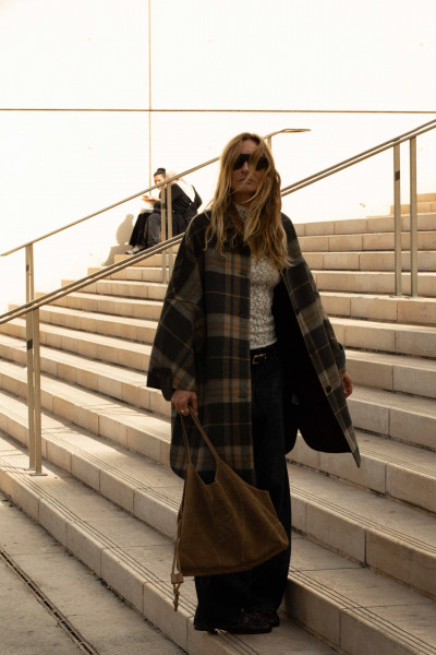 BERENICE - Manteau Tartan