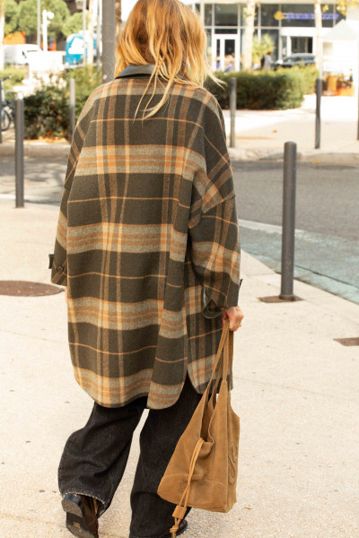BERENICE - Manteau Tartan