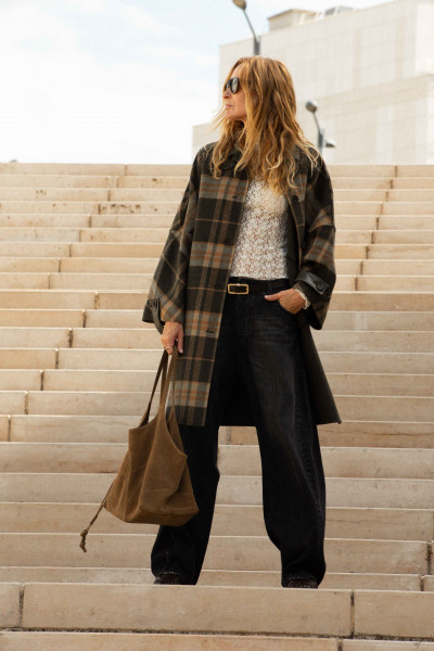 BERENICE - Manteau Tartan
