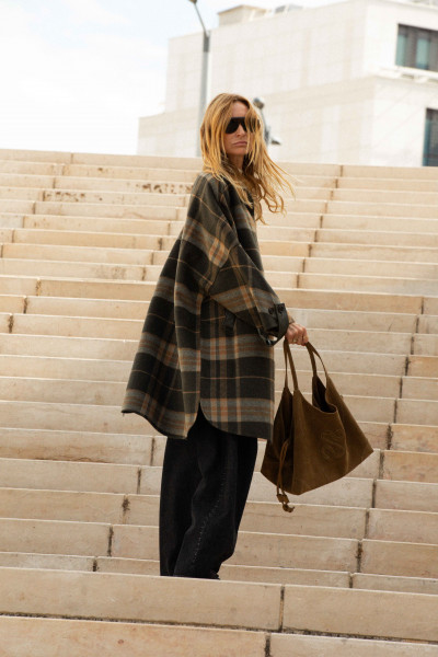 BERENICE - Manteau Tartan