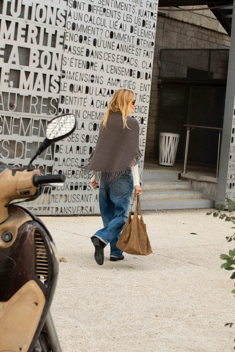 BERENICE - Poncho Marmo Brown