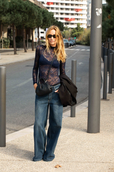 La Nouvelle - Body Jimmy Dentelle Navy Lace