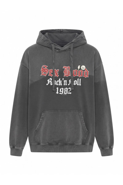 Newtone - Sweat Capuche Rock Dark Grey