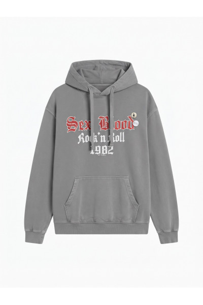 Newtone - Sweat Capuche Rock Light Grey