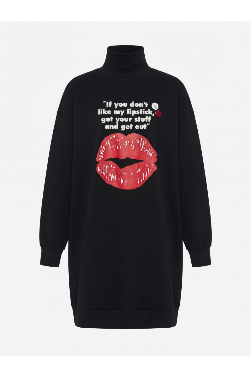 Newtone - Sweat Dress Lips Black