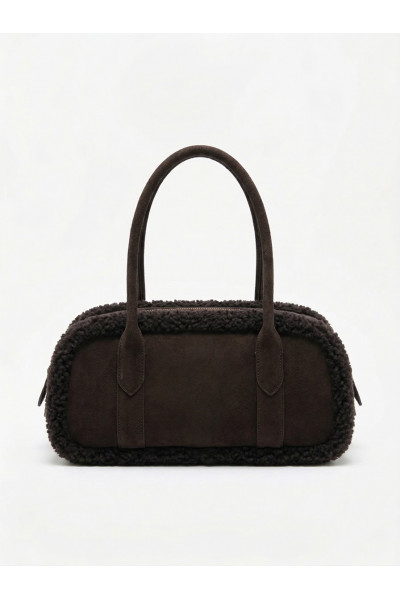 Toral - Sac Colette Noir Marron Fourrure