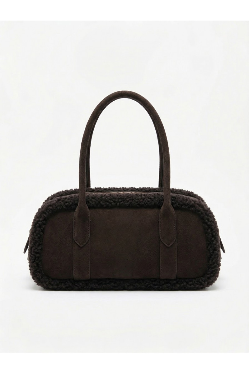 Toral - Sac Colette Noir Marron Fourrure