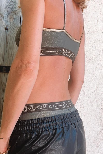 La Nouvelle - Brassière Georgia Elastique Large Forest Lurex