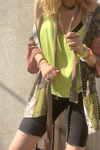 Maevy Mouvement Libre - Caraco Plume Anis (2)