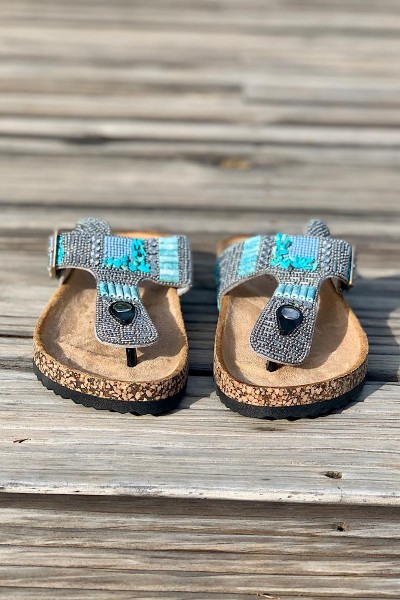 Madone - Sandales Hanna Perles Silver