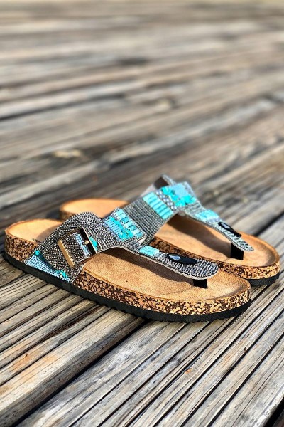 Madone - Sandales Hanna Perles Silver