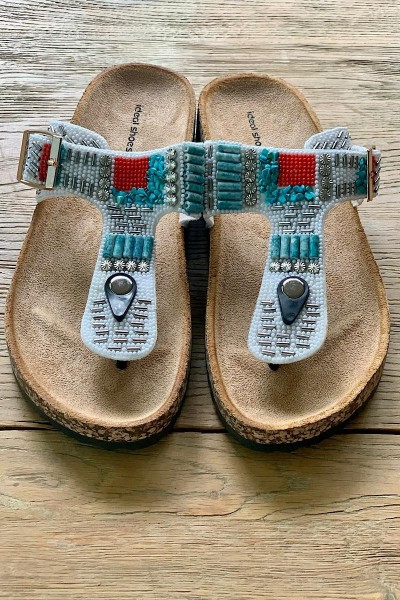 Madone - Sandales Hanna Perles White