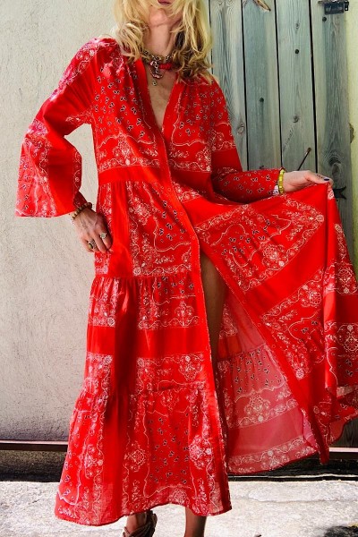 Agathe de la Fontaine X Madone - Robe Agathe Rouge