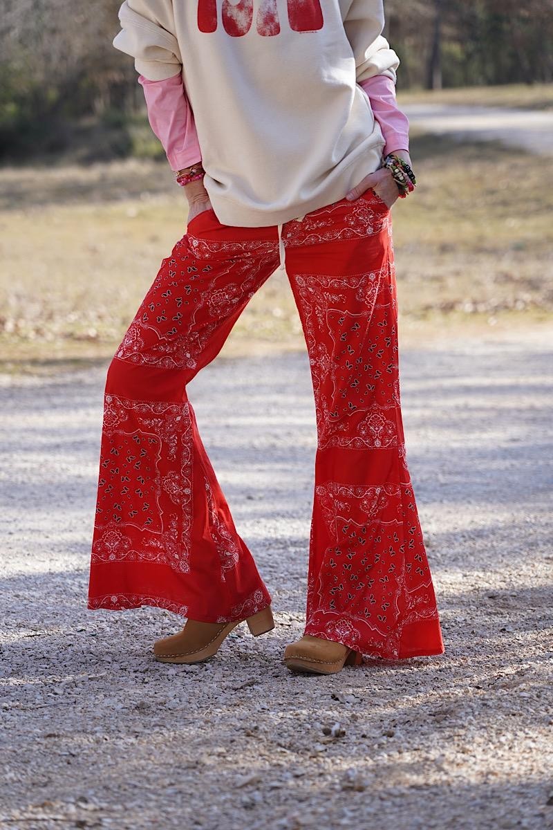 Agathe de la Fontaine X Madone - Pantalon Zoe Rouge