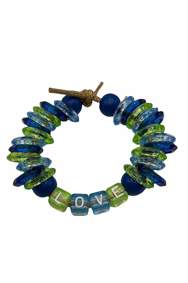 Bracelet Love Navy Green