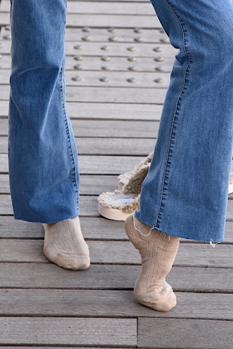 ALTO MILANO - Chaussettes Susan Donna Beige