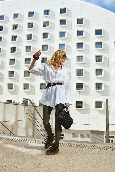 Madone - Robe Chemise Jane Blanc